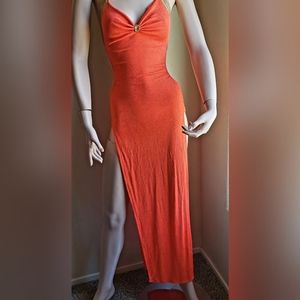 Caliente gown high leg slits sexy